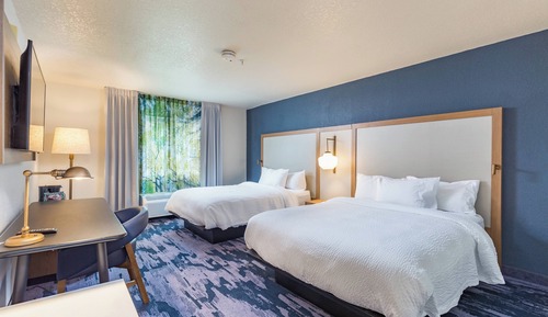 Habitación, 2 camas de matrimonio, no fumadores (Mobility/Hearing Accessible, Tub)