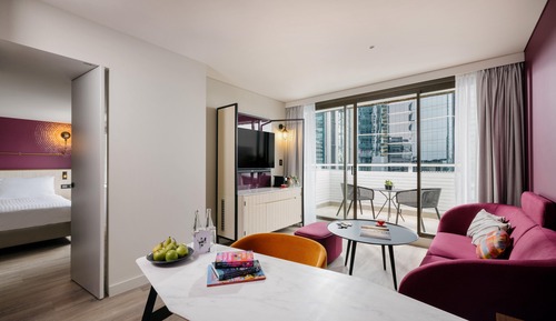 Suite, 1 habitación, balcón, vistas a la ciudad