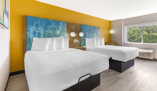 Habitación estándar, 2 camas de matrimonio, no fumadores, frigorífico y microondas