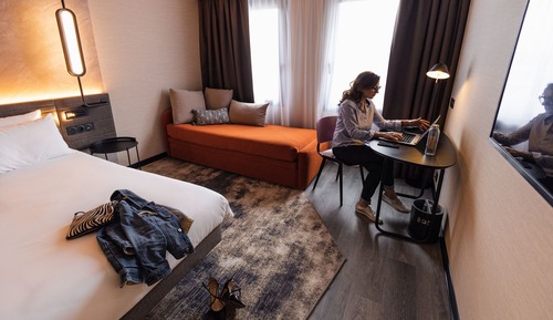 Habitación superior, 1 cama de matrimonio con sofá cama