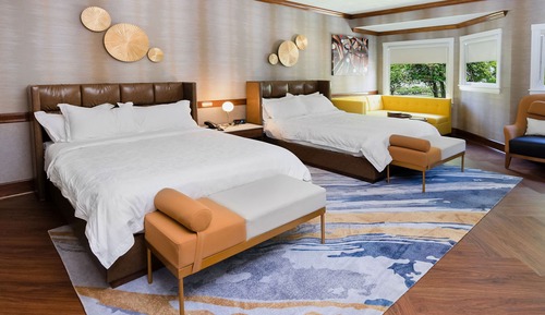 Habitación Deluxe, 2 camas de matrimonio, accesible para personas con discapacidad