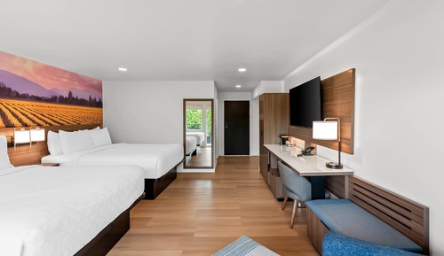 Habitación estándar, 2 camas de matrimonio, no fumadores, balcón