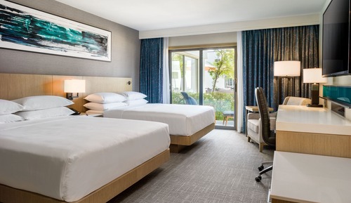 Habitación Club, 2 camas de matrimonio, no fumadores, patio