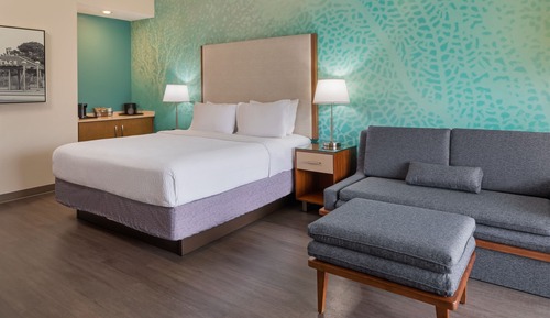 Habitación, 1 cama de matrimonio grande con sofá cama