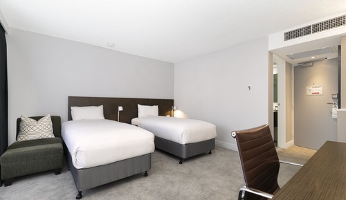 Habitación superior con 2 camas individuales, 2 camas individuales, balcón