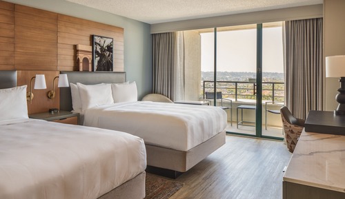 Habitación, 2 camas de matrimonio, balcón