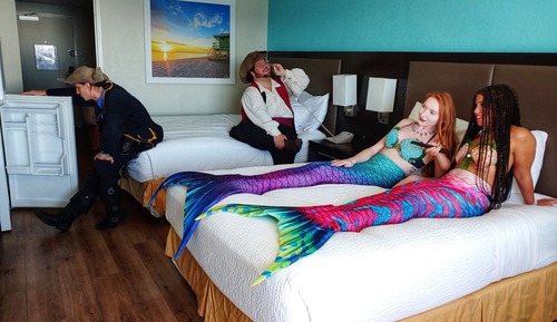 Habitación, 2 camas de matrimonio, no fumadores, vistas a la playa