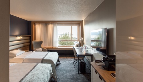 Habitación Deluxe con 2 camas individuales, 2 camas individuales, vistas al lago