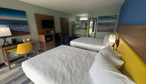 Habitación, 2 camas de matrimonio, fumadores