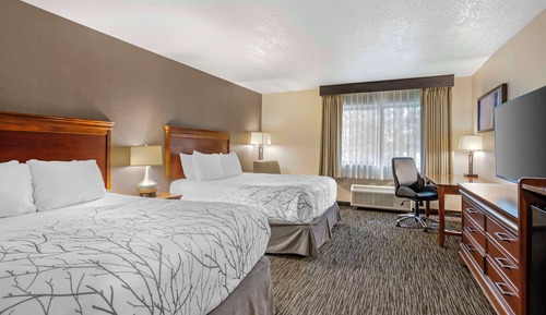 Habitación estándar, 2 camas de matrimonio, microondas