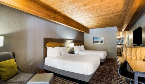 Habitación estándar, 2 camas de matrimonio, accesible para personas con discapacidad, bañera