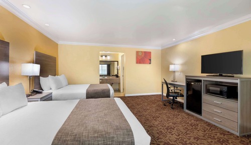 Habitación estándar, 2 camas de matrimonio, no fumadores, frigorífico y microondas