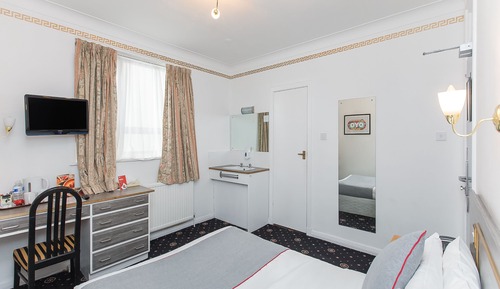 Habitación básica doble, 1 cama doble, vistas al mar