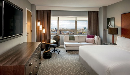 Habitación, 1 cama de matrimonio grande, vistas al río