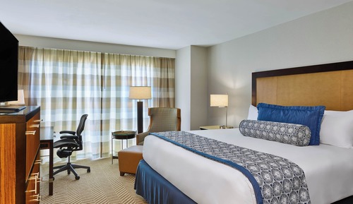 Habitación tradicional, 1 cama de matrimonio grande, vistas al patio (Hearing Accessible)