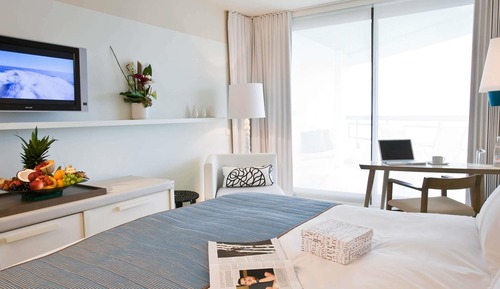 Habitación clásica, 1 cama de matrimonio grande, terraza, vistas parciales al mar