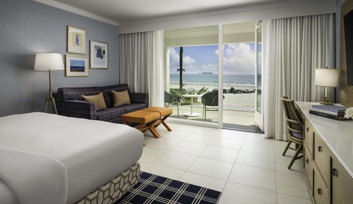 Habitación, 1 cama de matrimonio grande, frente al mar (Cabana)