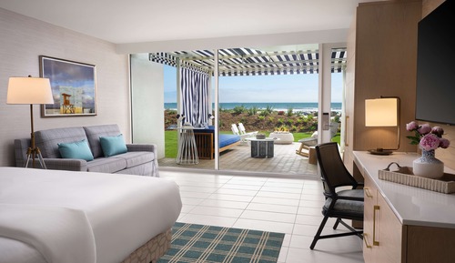 Habitación, 1 cama de matrimonio grande, vistas a la playa (Firepit, Terrace)