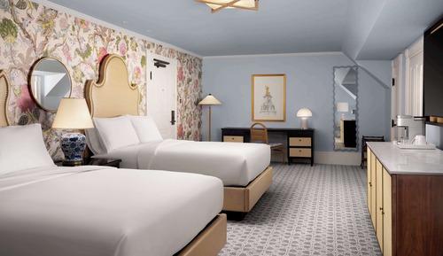 Habitación, 2 camas de matrimonio (Vic, Hearing)