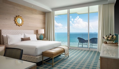 Suite, 1 cama de matrimonio grande, frente al mar (Roll-In Shower, Mobility/Hearing)