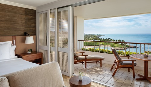 Habitación, 1 cama de matrimonio grande, frente al mar