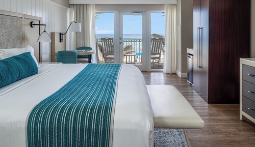 Habitación, 1 cama de matrimonio grande, accesible en silla de ruedas, frente al mar