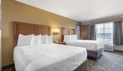 Habitación estándar, 2 camas de matrimonio, no fumadores, frigorífico y microondas