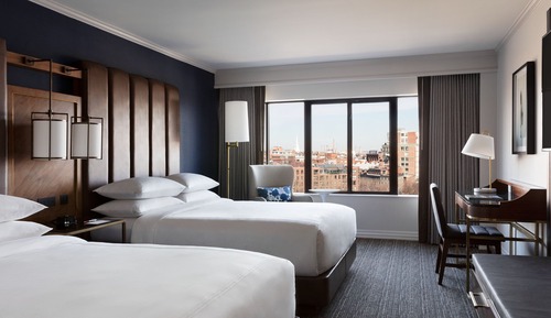 Habitación, 2 camas de matrimonio, bañera accesible, no fumadores (Mobility Accessible, Tub)