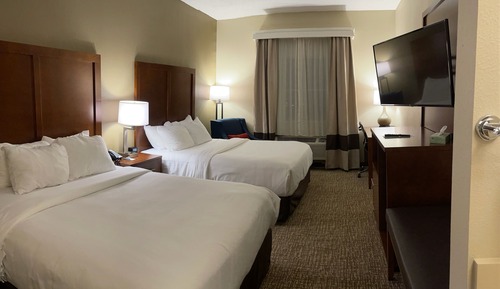 Habitación, 2 camas de matrimonio, no fumadores