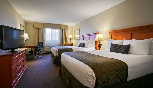 Habitación estándar, 2 camas de matrimonio, accesible para personas con discapacidad