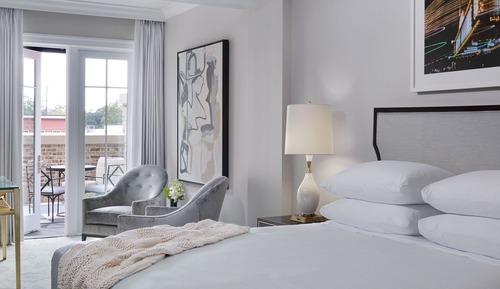 Habitación Deluxe, 1 cama de matrimonio grande, en la zona del patio