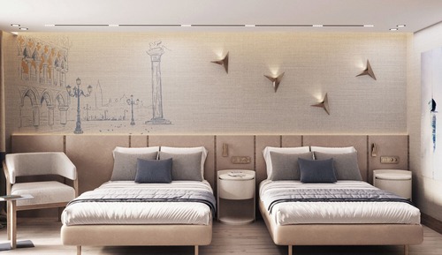 Habitación Deluxe con 1 cama doble o 2 individuales, balcón, vistas parciales al mar