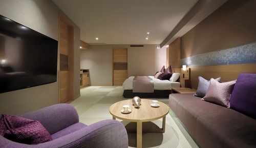 Habitación con 2 camas individuales, no fumadores (Japanese Western,w/Private Hot Spring)