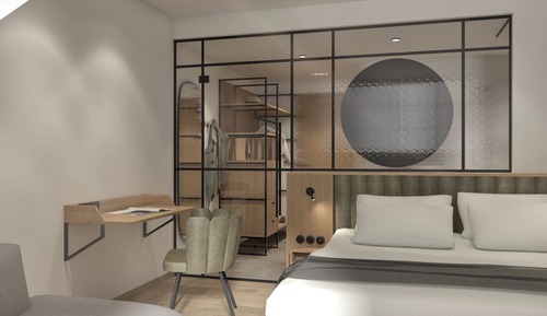 Habitación tradicional doble, 1 cama de matrimonio grande