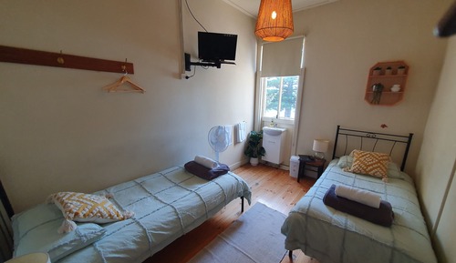 Basic Room, 2 Twin Beds, Non Smoking, Shared Bathroom