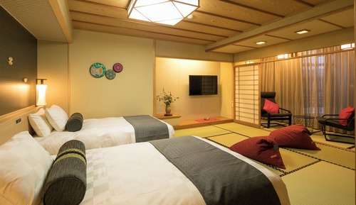 Habitación cuádruple superior, no fumadores (HATSUNE, Japanese-Western room)