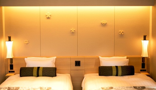 Habitación Premium con 2 camas individuales, no fumadores (HATSUNE, Open-Air Bath)