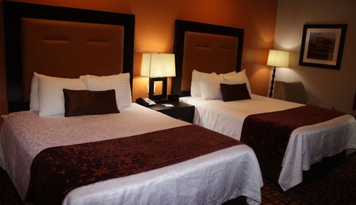 Habitación estándar, 2 camas de matrimonio, no fumadores, frigorífico y microondas