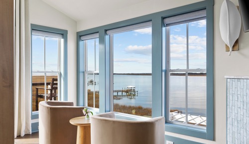 Habitación Deluxe, 1 cama de matrimonio grande, vistas al río, en la zona del jardín