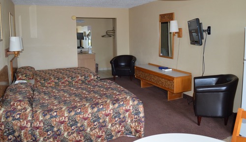 Habitación, 2 camas dobles, cocina básica