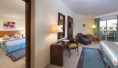 Habitación familiar, 2 habitaciones, vistas a la piscina