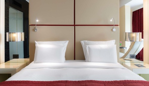 Suite Deluxe, 1 cama de matrimonio grande con sofá cama (High floor)