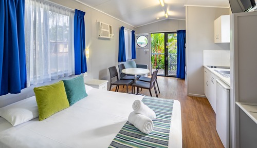 Cabaña, baño privado