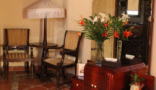 Habitación doble, chimenea