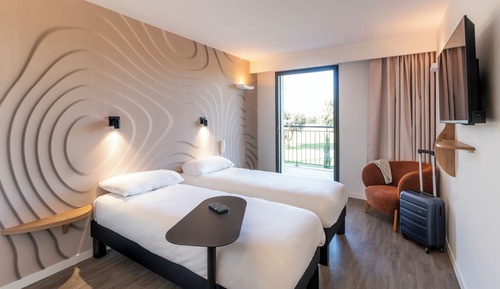 Habitación estándar, 2 camas individuales, balcón