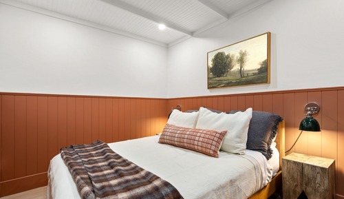 Apartamento ejecutivo, 2 camas de matrimonio, frigorífico y microondas, en la zona del patio