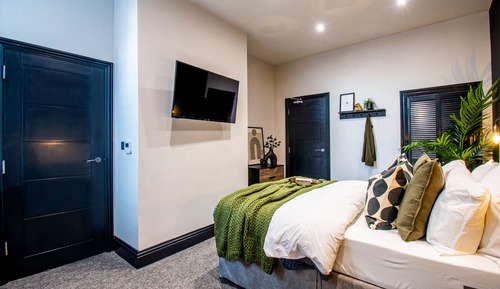 Suite superior, 1 cama doble, cocina, vistas parciales al mar