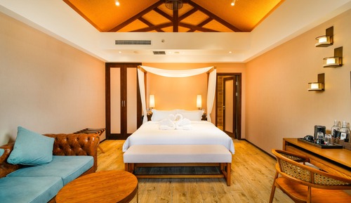 Villa Deluxe, 1 cama de matrimonio, no fumadores, vistas al jardín