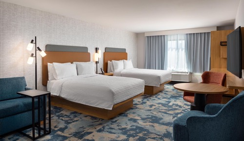 Suite estudio, 2 camas de matrimonio, accesible para personas con discapacidad (Mobility & Hearing)