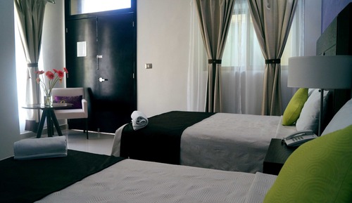 Habitación cuádruple básica, 1 habitación, en la zona del jardín